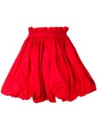 Alexander Mcqueen Bubble Hem Skirt - Red