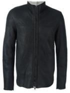 Salvatore Santoro Zipped Jacket, Men's, Size: 54, Black, Sheep Skin/shearling
