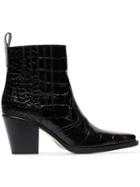 Ganni Gnni Callie 70 Hh Bt Lthr - Black