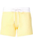 Thom Browne Seersucker Shorts - Yellow