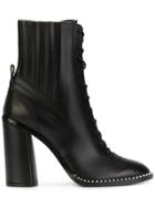 Casadei City Rock High Ankle Boots - Black