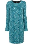 Emporio Armani Cable Knit Dress - Blue