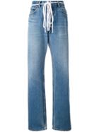 Off-white Zip Detail Levi Jeans - Blue