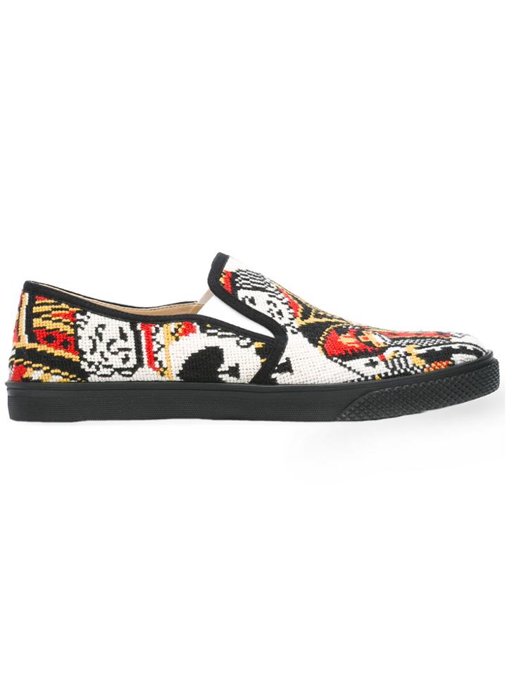 Stella Mccartney Printed Slip On Sneakers - Multicolour