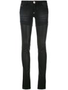 Philipp Plein - Panel Skinny Trousers - Women - Cotton/polyester/polyurethane/viscose - 29, Black, Cotton/polyester/polyurethane/viscose
