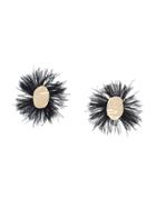 Proenza Schouler Feather Earrings - Black