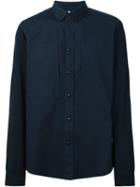 Oamc Classic Collar Panel Shirt, Men's, Size: Medium, Blue, Cotton