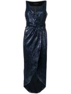 Christian Pellizzari Sequined Draped Dress - Blue