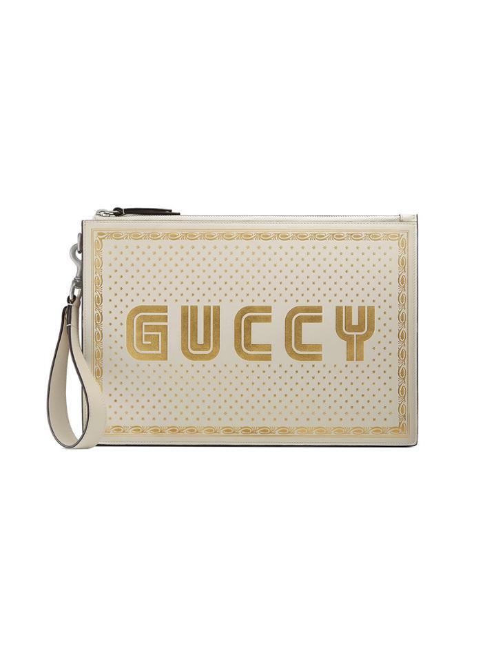 Gucci Guccy Leather Pouch - Nude & Neutrals