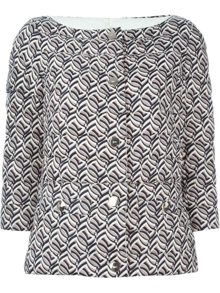 Herno Reversible Padded Jacket, Women's, Size: 46, Grey, Feather Down/polyamide/polyurethane/polyurethane