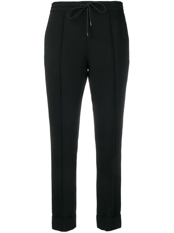 Kenzo Slim Fit Drawstring Trousers - Black