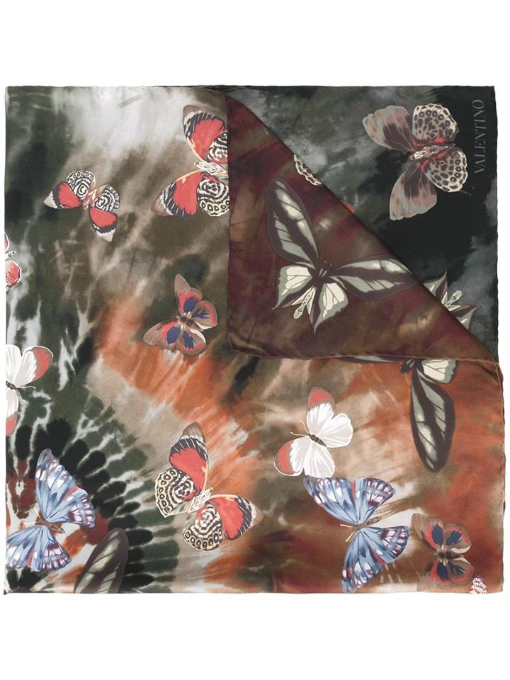 Valentino 'tie & Dye Jamaican Butterfly' Scarf