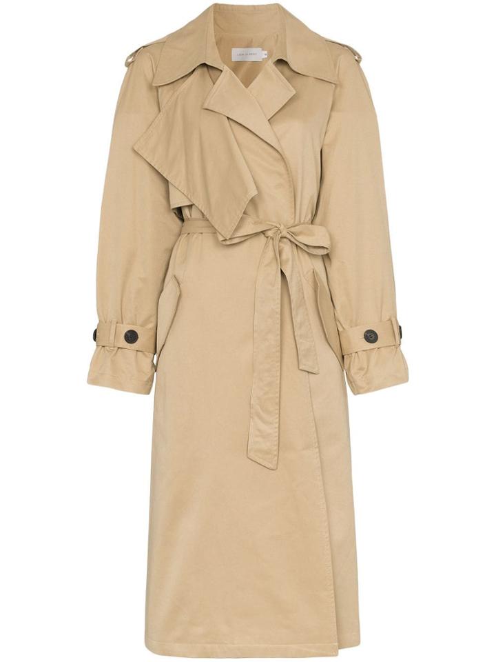 Low Classic Wing Sleeve Trench Coat - Beige