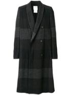 Stephan Schneider Oversized Check Coat - Black