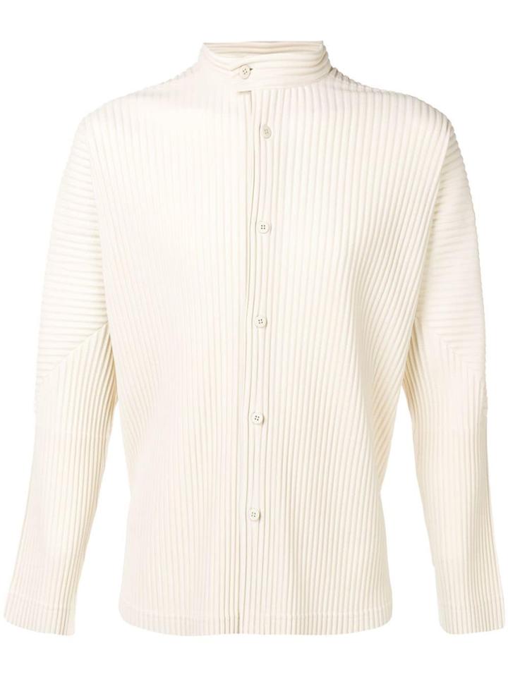 Homme Plissé Issey Miyake Casual Pleated Shirt - Neutrals