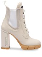 Prada Ridged Sole Boots - White