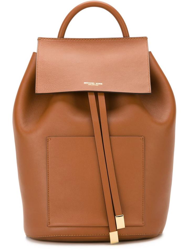 Michael Kors Front Pocket Bucket Backpack