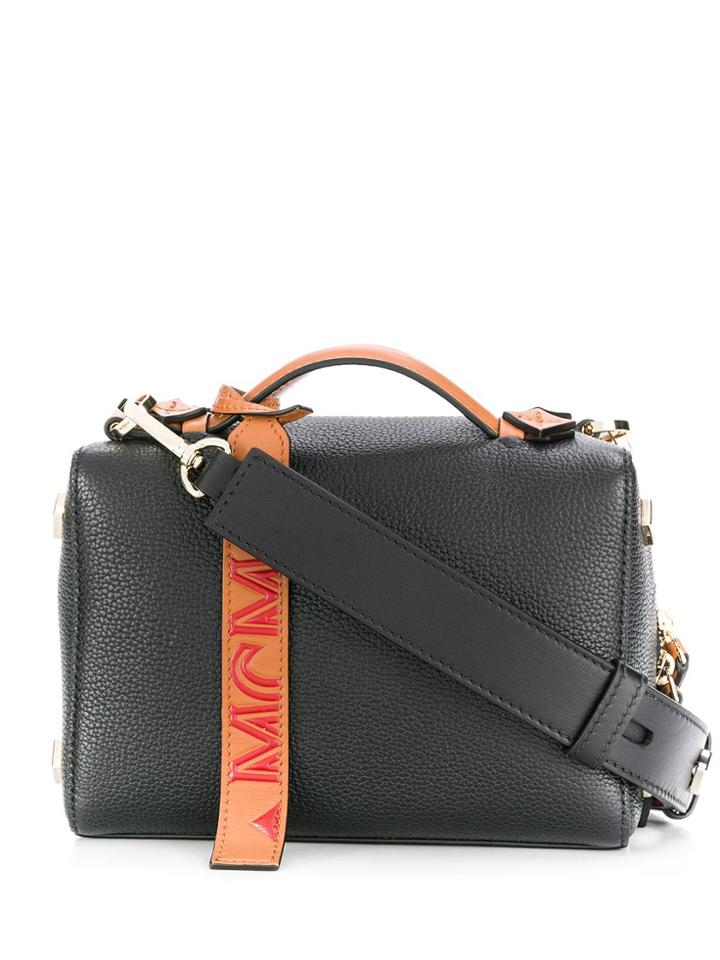 Mcm Top Handle Tote - Black