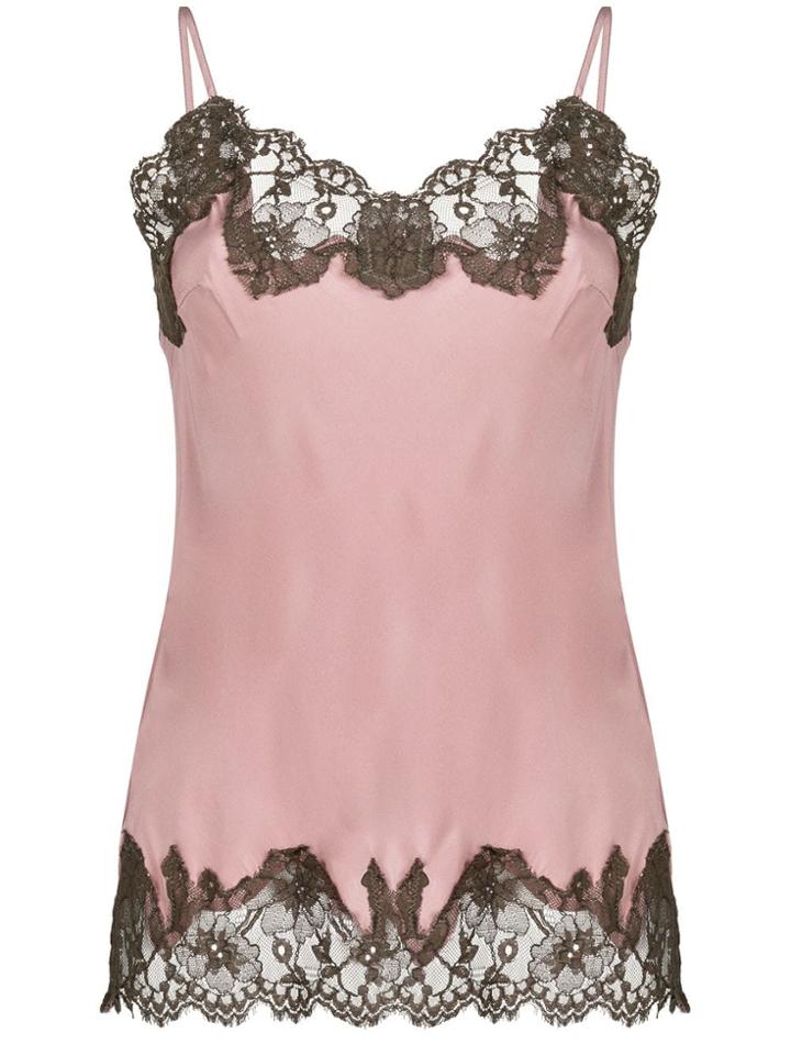 Gold Hawk Spaghetti Strap Blouse - Pink