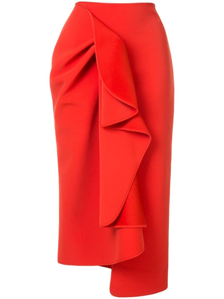 Acler Crawford Ruffled Skirt - Red