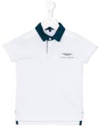Aston Martin Kids - Contrast Collar Polo Shirt - Kids - Cotton - 36 Mth, White