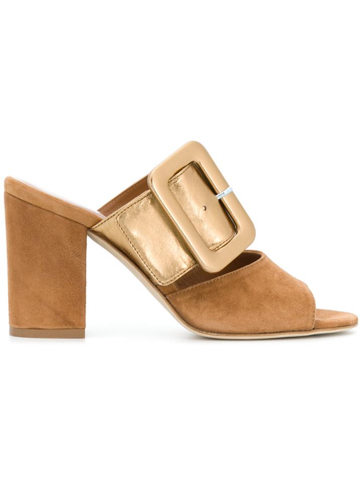 Paris Texas Buckled Open-toe Sandals - Brown