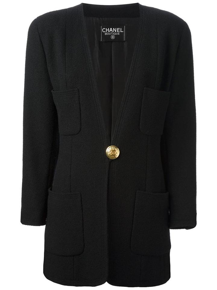 Chanel Vintage V-neck Jacket