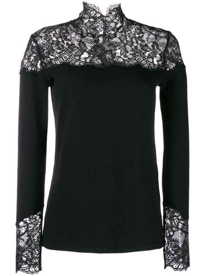 Ermanno Scervino Lace Inlay Sweater - Black