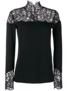 Ermanno Scervino Lace Inlay Sweater - Black