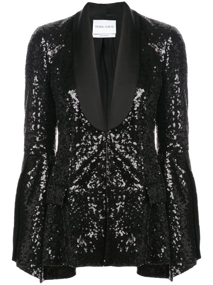 Prabal Gurung Embellished Tuxedo Blazer - Black