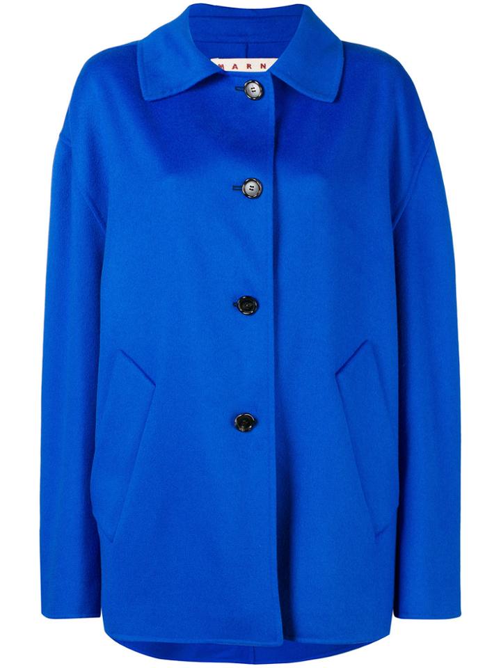 Marni Oversized Coat - Blue