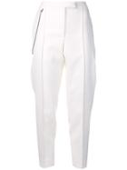 Bottega Veneta Chain Detail Cropped Trousers - White