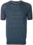 Roberto Collina Slim Striped T-shirt - Blue