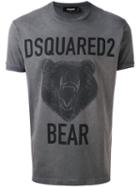 Dsquared2 - Bear Print T-shirt - Men - Cotton - M, Grey, Cotton