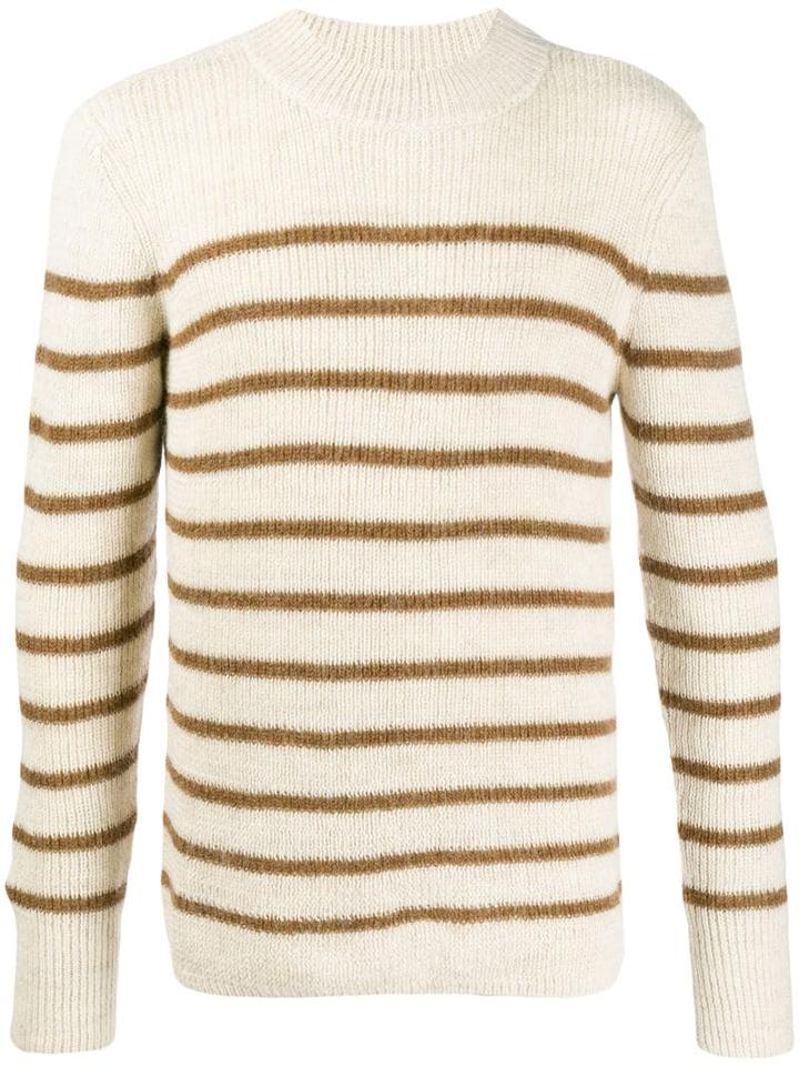 Isabel Marant Striped Knitted Jumper - Neutrals