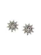 Radà Embellished Star Stud Earrings - Metallic