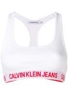 Calvin Klein Jeans Cropped Tank Top - White