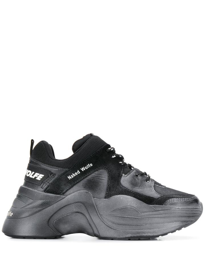 Naked Wolfe Track Low-top Sneakers - Black