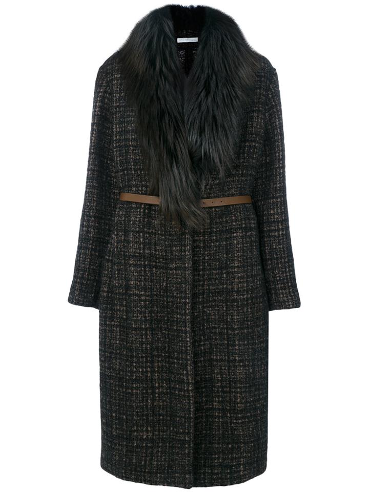 Fabiana Filippi Textured Coat - Black