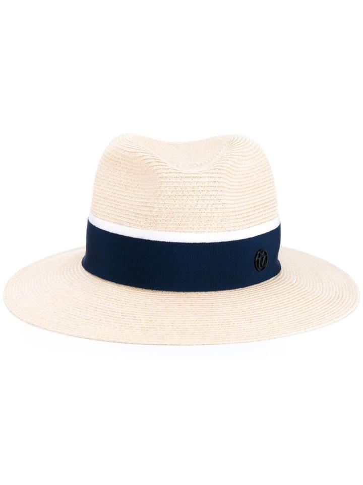 Maison Michel 'henrietta' Hat, Women's, Size: Medium, Nude/neutrals, Straw