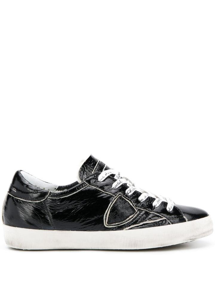 Philippe Model Paris Patent Sneakers - Black