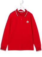 Moncler Kids Longsleeved Polo Shirt