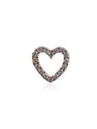 Loquet Diamond Heart Charm - Metallic