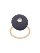 Cvc Stones Chalcedony Pebble Ring - Metallic