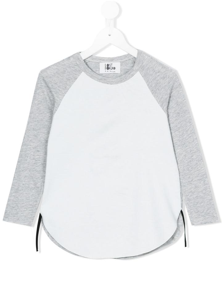 Lost And Found Kids - Raglan Top - Kids - Cotton - 4 Yrs, Grey