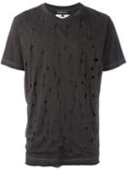 Geoffrey B. Small Cut-out T-shirt, Men's, Size: Xl, Grey, Cotton