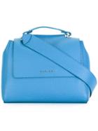 Orciani Flap Shoulder Bag, Women's, Blue, Leather