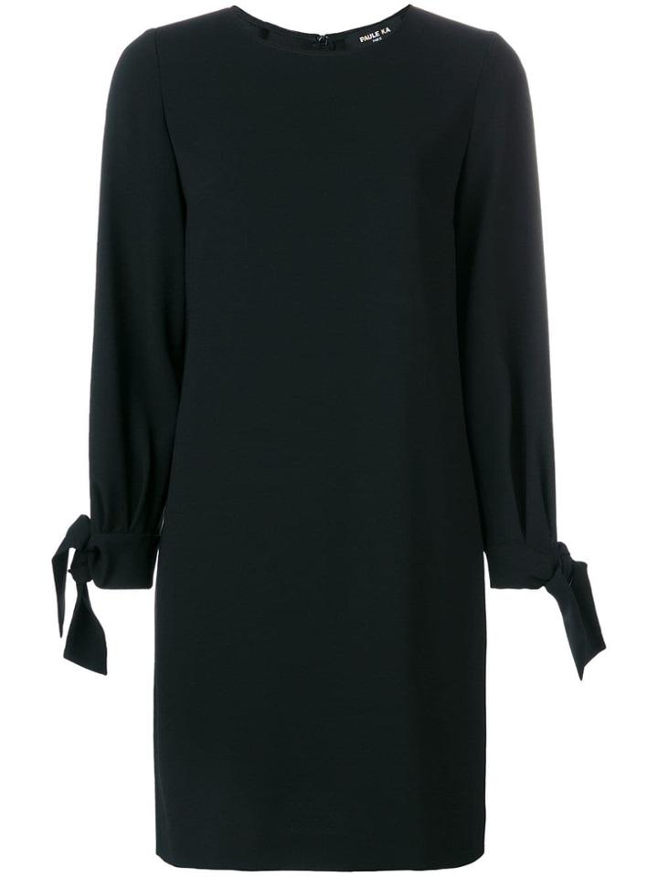 Paule Ka Tie Cuff Dress - Black
