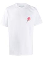 Casablanca Short Sleeve Falling Print T-shirt - White