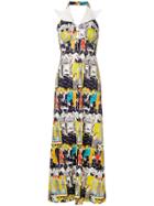 William Vintage 1973 Flared Long Dress - Multicolour